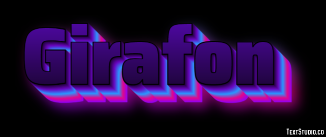 Girafon Effet de texte