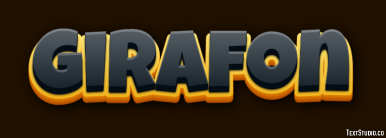 Girafon Effet de texte