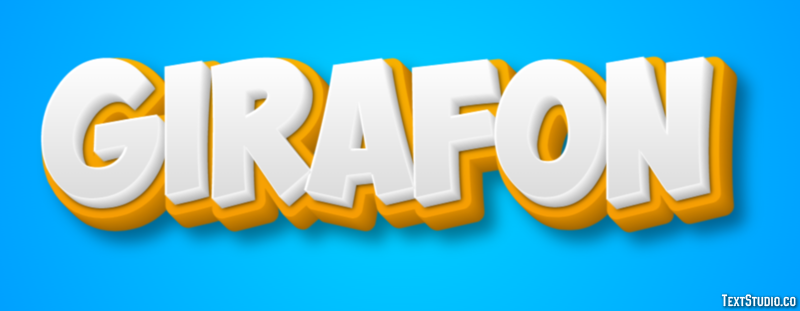 Girafon Effet de texte