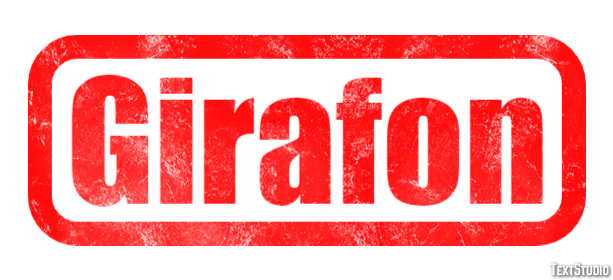 Girafon Effet de texte