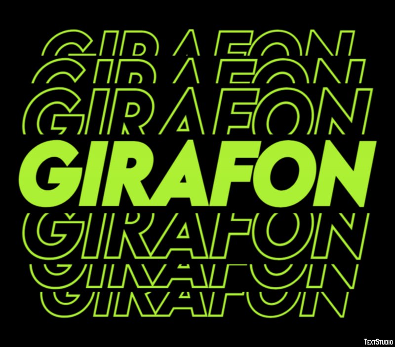 Girafon Effet de texte