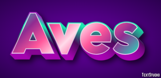 Aves Text effect