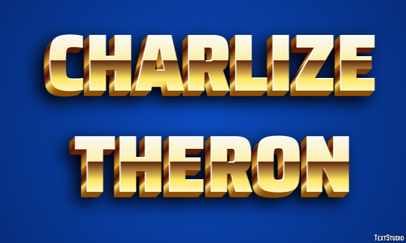 Charlize Theron Effetto testo