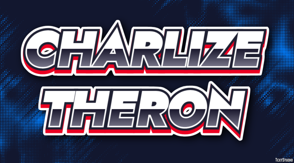 Charlize Theron Text Effect