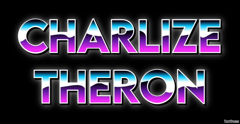 Charlize Theron Text effect
