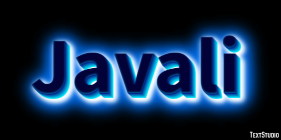Javali Efeito de texto