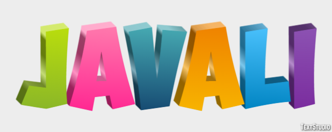 Javali Efekt tekstowy