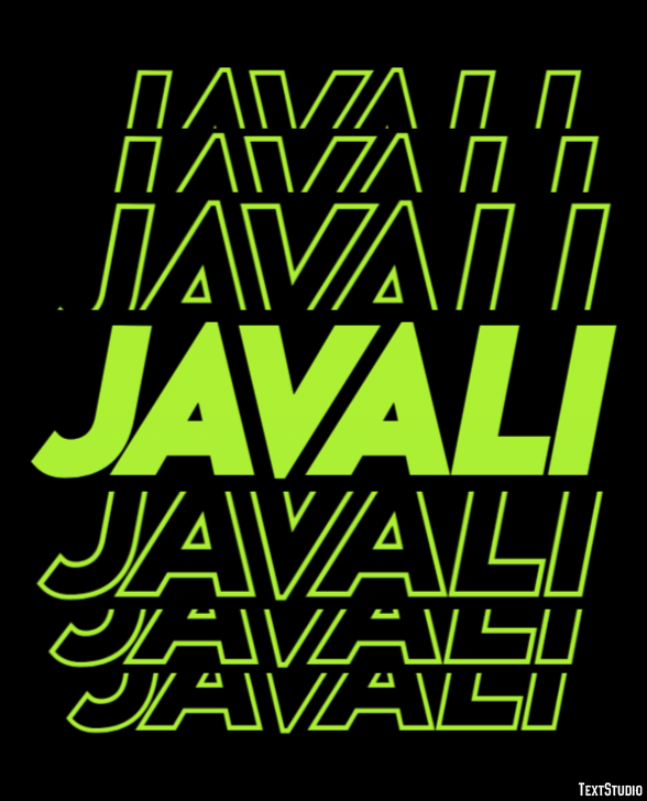 Javali Efekt tekstowy