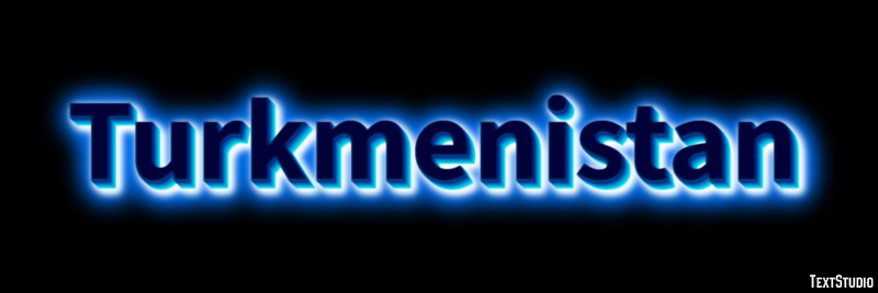 Turkmenistan Texteffekt