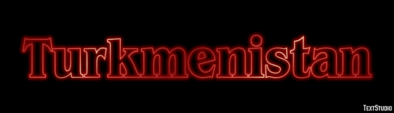 Turkmenistan Efeito de texto
