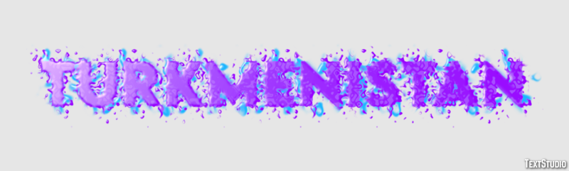 Turkmenistan Text Effect