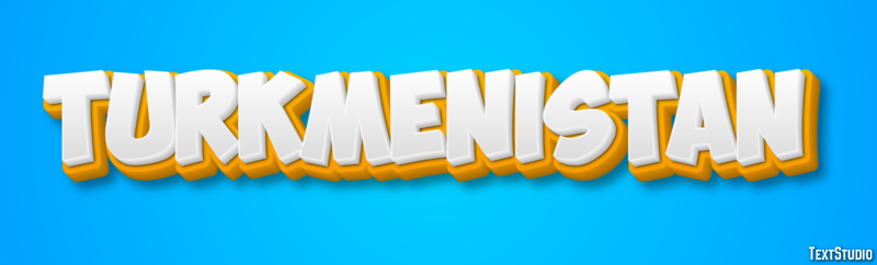 Turkmenistan Text Effect