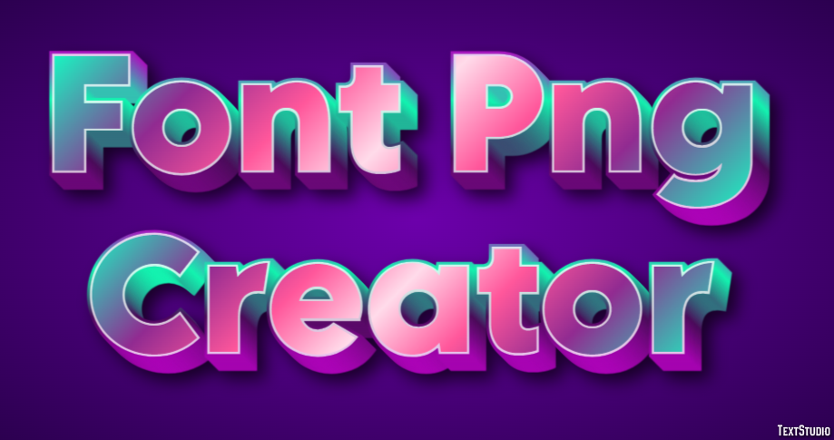 Font Png Creator Text Effect
