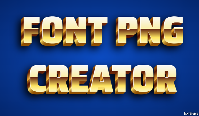 Font Png Creator Efekt tekstowy