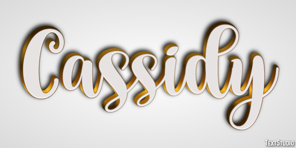 Cassidy Text Effect