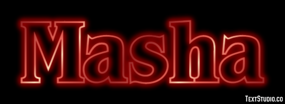 Masha Текстовый эффект