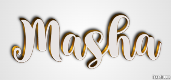 Masha Текстовый эффект