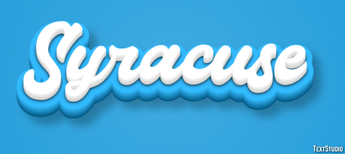 Syracuse Text Effect