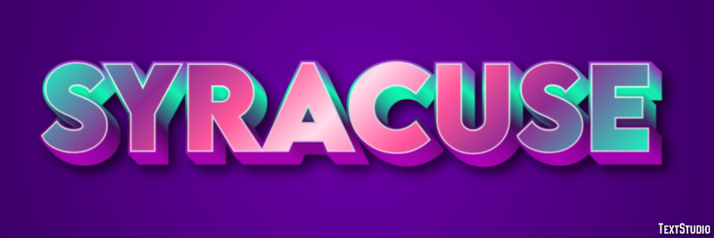 Syracuse Text Effect