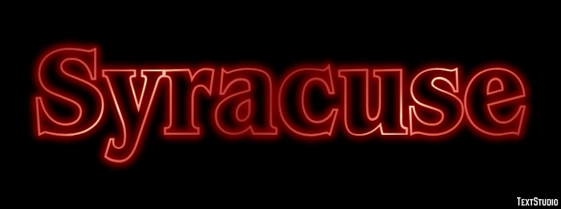 Syracuse Tekst Effect