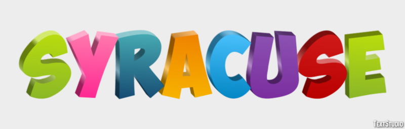 Syracuse Text Effect