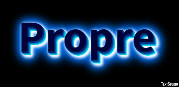 Propre Effet de texte