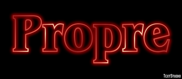 Propre Effet de texte