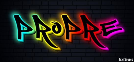 Propre Effet de texte