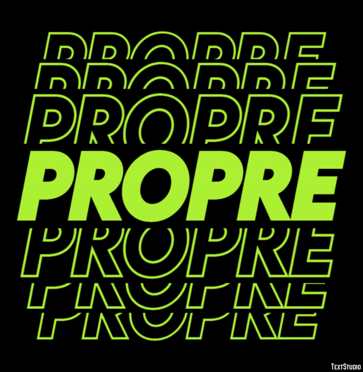 Propre Effet de texte