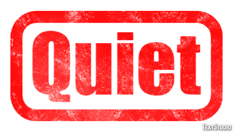 Quiet Text effect