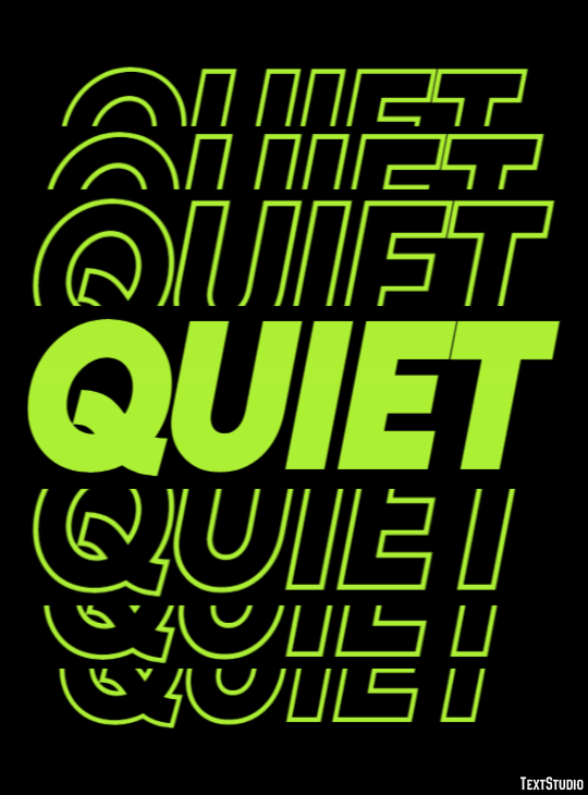 Quiet Tekst Effect