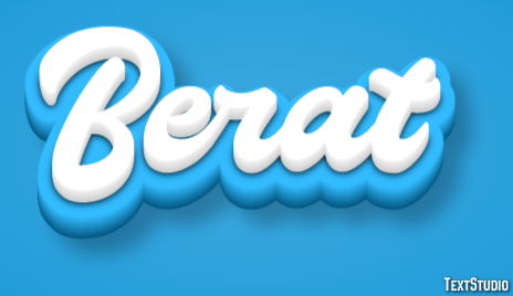 Berat Text effect