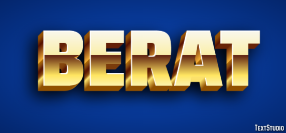 Berat Text effect