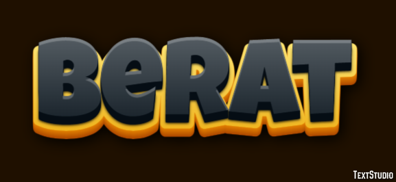 Berat Text effect