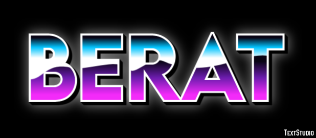 Berat Text effect
