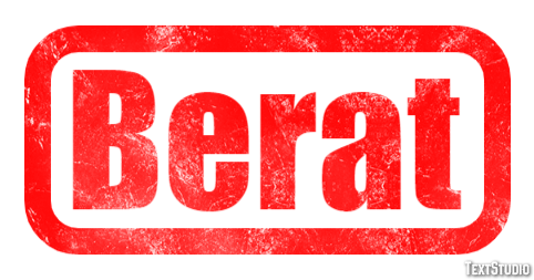 Berat Text effect