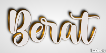 Berat Text effect