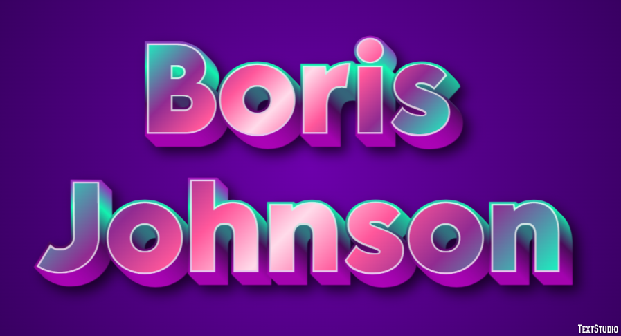 Boris Johnson Text Effect