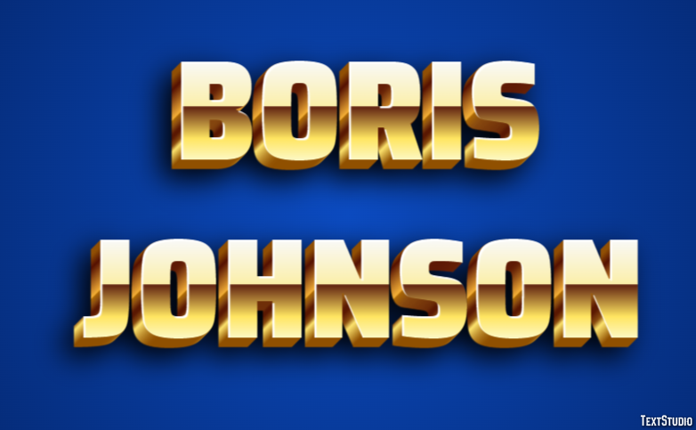 Boris Johnson テキスト効果