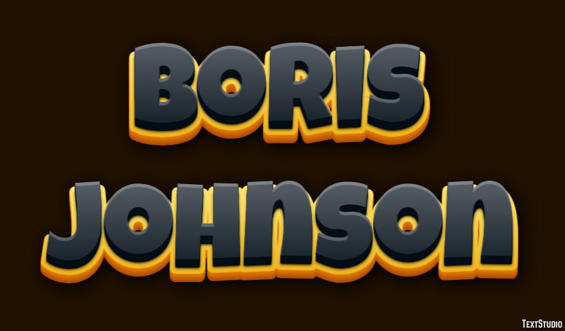 Boris Johnson テキスト効果