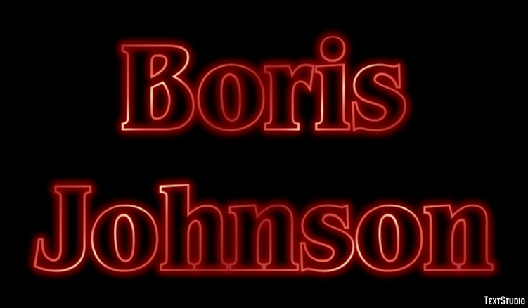 Boris Johnson Text Effect