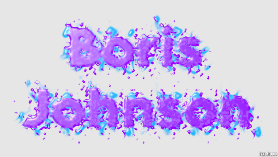 Boris Johnson Text Effect