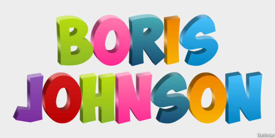 Boris Johnson Text Effect