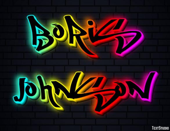 Boris Johnson Text Effect