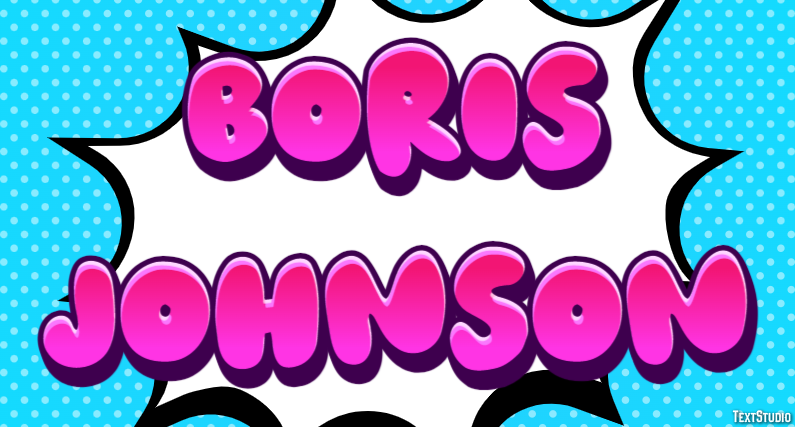 Boris Johnson Text Effect