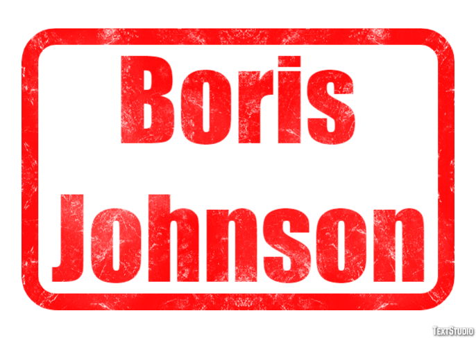Boris Johnson Text Effect