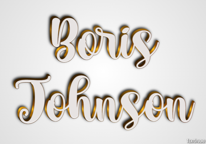 Boris Johnson テキスト効果