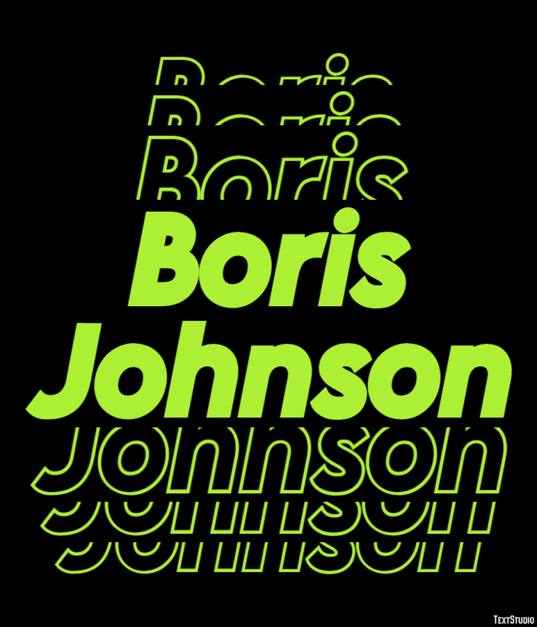 Boris Johnson Text Effect