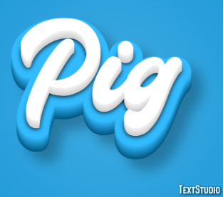 Pig Text Effect