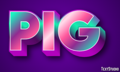 Pig Text Effect